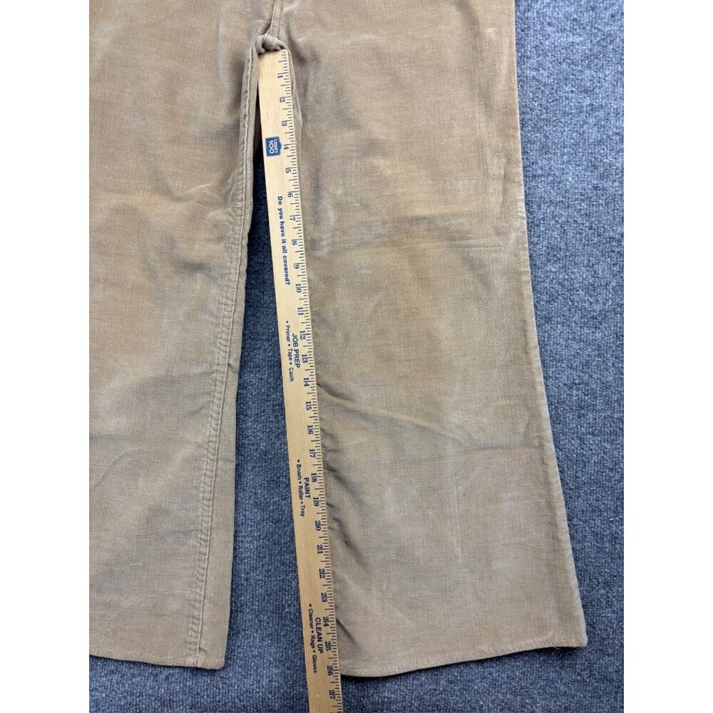 Vintage Levi's Wide Leg Flare Pants Women's W34 x L26 Corduroy High Rise Trouser - Picture 5 of 10